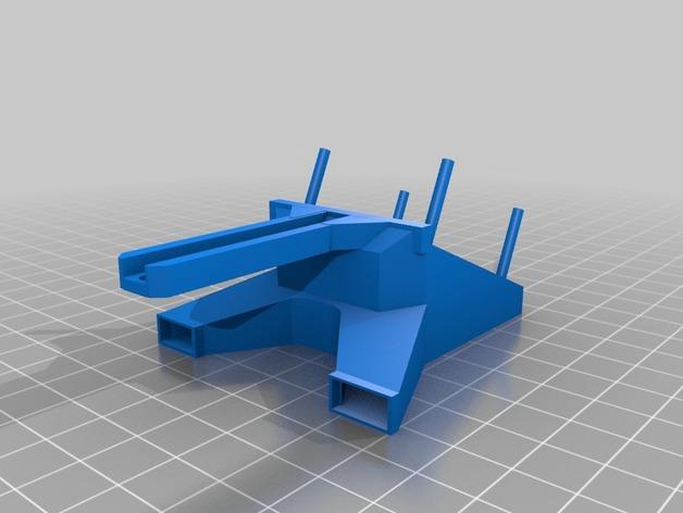 Rigidbot双挤出机风扇座