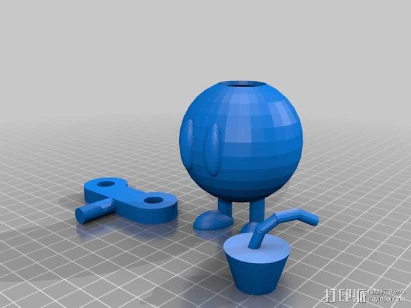 bob-omb 底座 3D打印模型渲染图