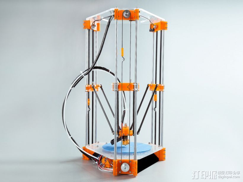 Rostock Mini Pro打印机外框 3D打印模型渲染图