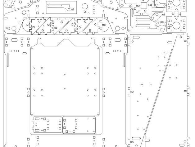 Prusa i3打印机外框架