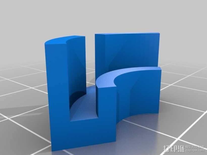 Flashforge Creator X打印机玻璃板垫片 3D打印模型渲染图