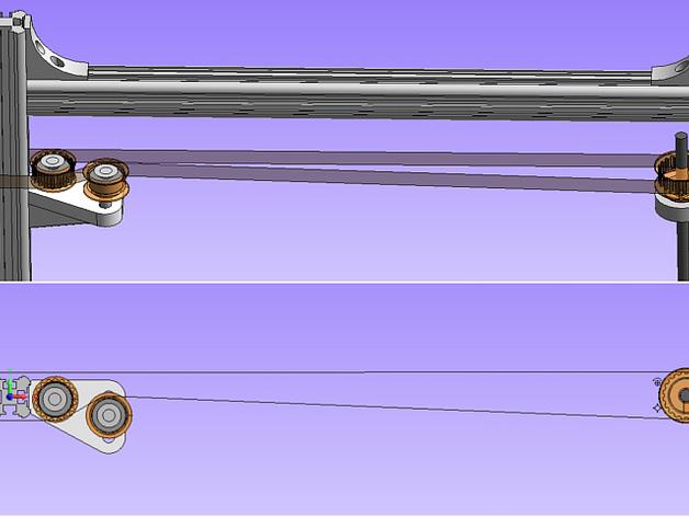 K8200 / 3DRAG Parallel打印机Z轴的主轴齿轮