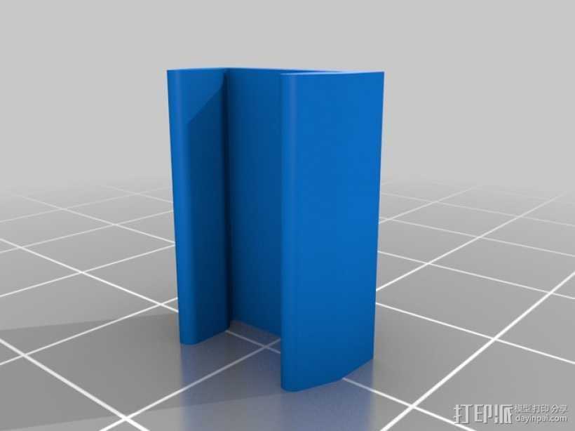 打印床固定夹 3D打印模型渲染图