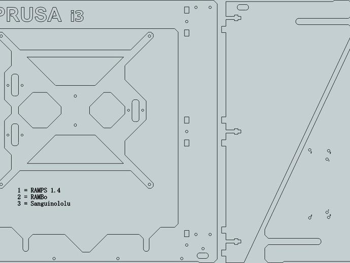 Prusa i3打印机外框