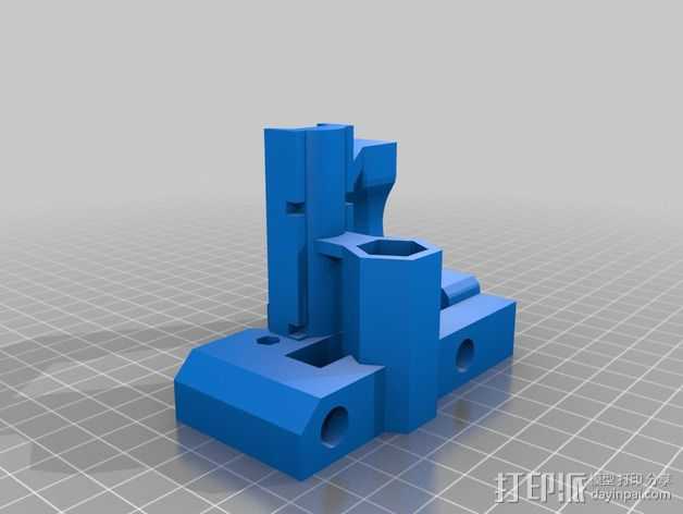  Prusa I2打印机X轴连接器 3D打印模型渲染图