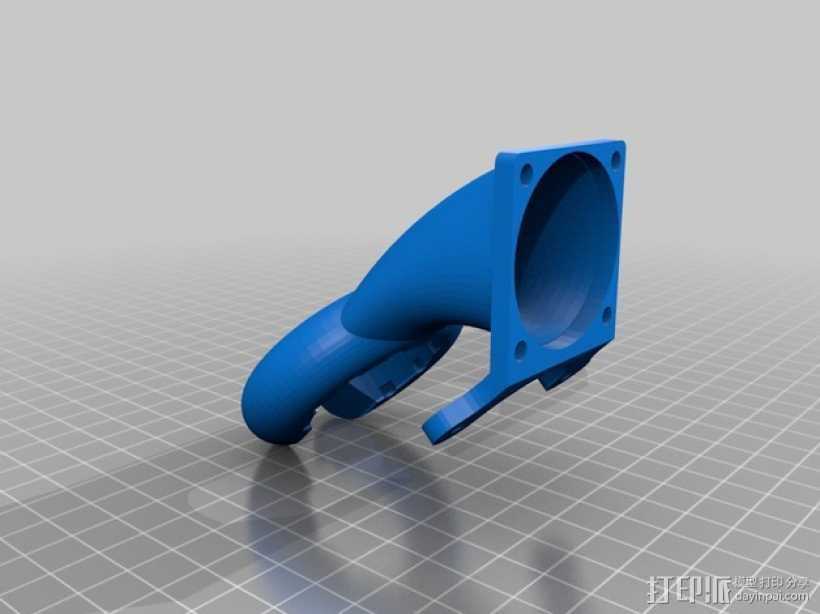 风扇导管 通风导管 3D打印模型渲染图