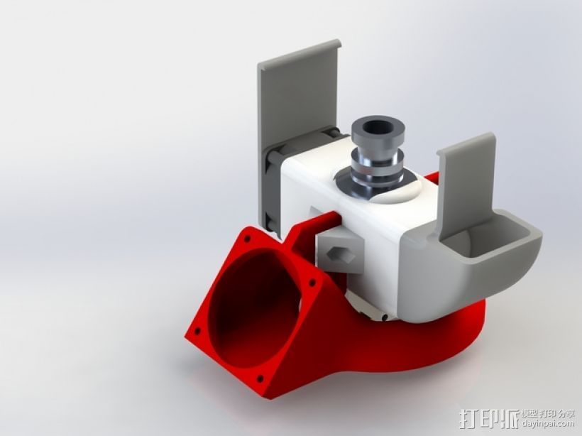风扇导管 3D打印模型渲染图