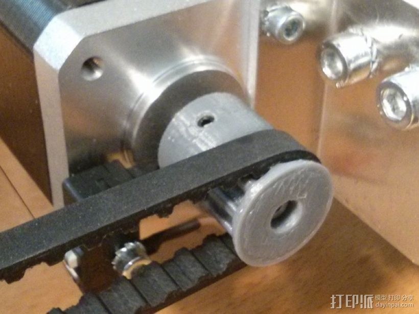 T5皮带滑轮 3D打印模型渲染图
