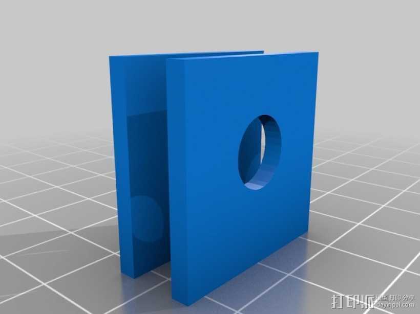 打印机框架连接器  3D打印模型渲染图
