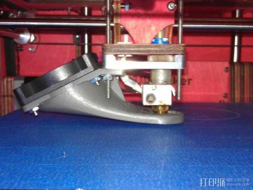  Ultimaker打印机风扇导管 3D打印模型渲染图