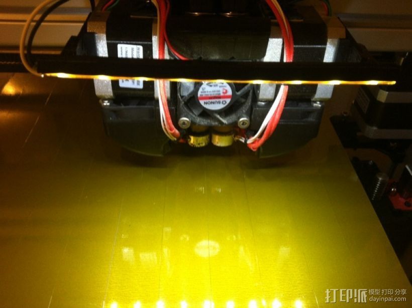 打印机光棒支架 3D打印模型渲染图