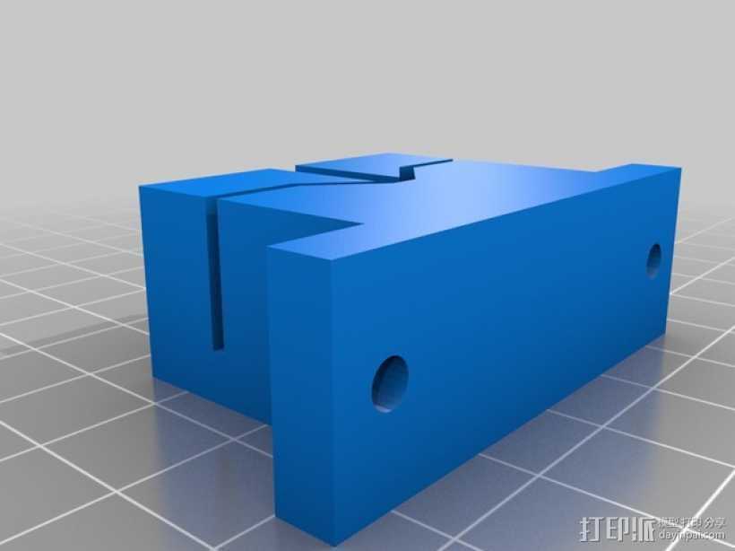打印机Y轴皮带支架 3D打印模型渲染图
