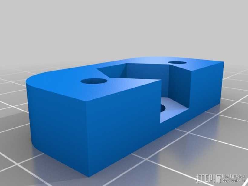 Prusa i3v 打印机Z轴螺母板 3D打印模型渲染图