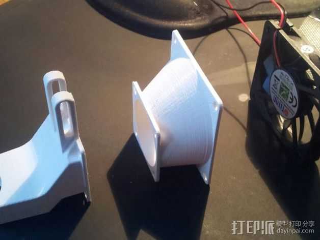 风扇适配器 风扇导管 3D打印模型渲染图