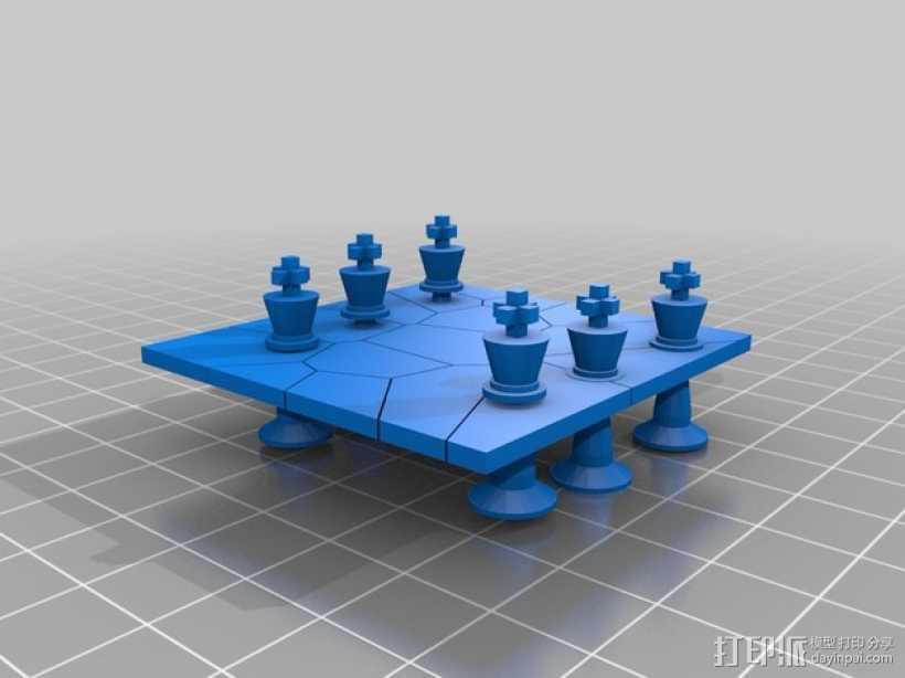 国际象棋 棋子  3D打印模型渲染图