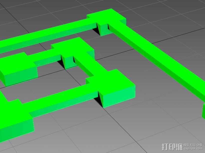 桥接测试 打印测试 3D打印模型渲染图