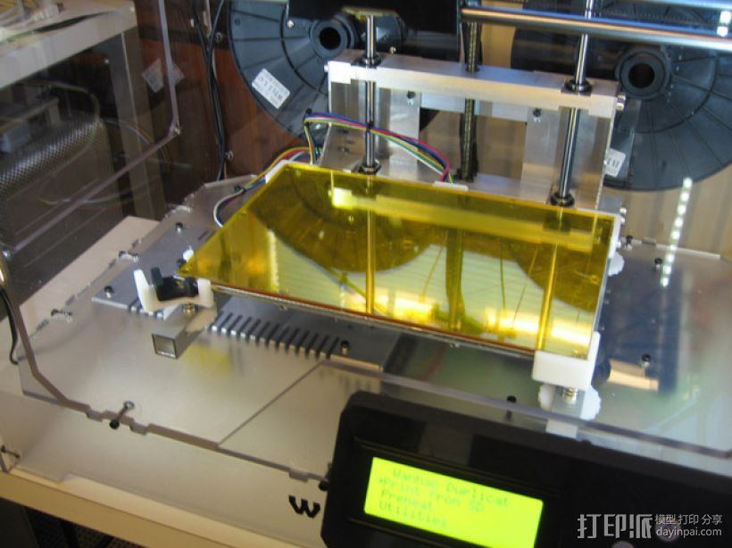 Duplicator4 3d 打印机铝制底板支撑 3D打印模型渲染图