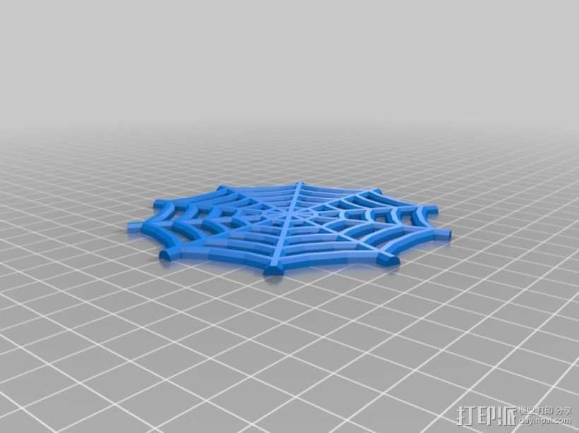 万圣节蜘蛛网 蜘蛛 3D打印模型渲染图