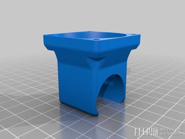 喷头支架 风扇支架 3D打印模型渲染图