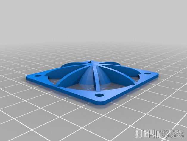 50毫米风扇罩 3D打印模型渲染图