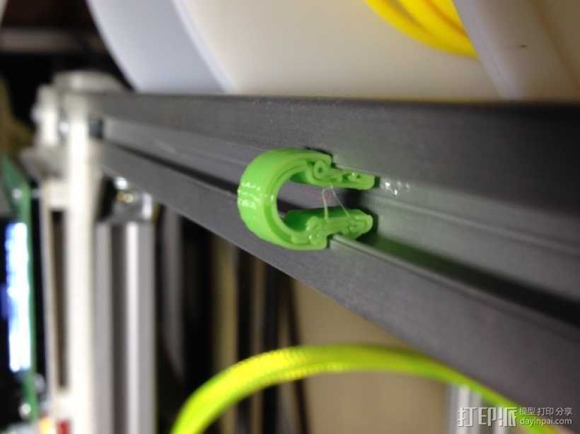电缆导轨 电缆夹 3D打印模型渲染图