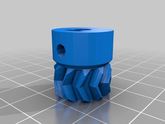 Wade's Extruder 挤出机的滚铣齿轮