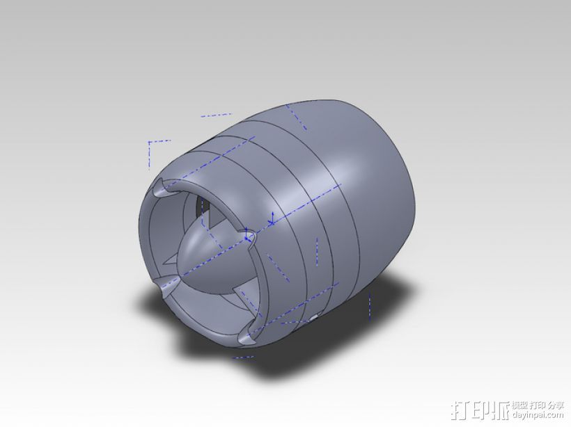 风扇罩 风扇盒 3D打印模型渲染图
