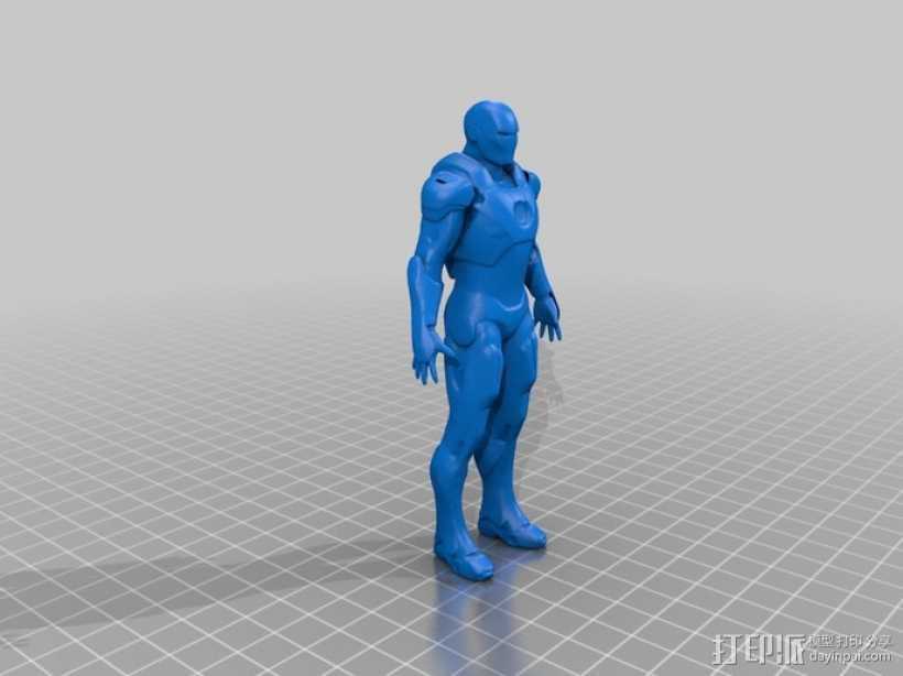 钢铁侠 3D打印模型渲染图