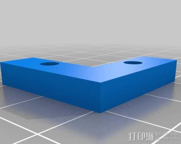 玻璃板固定器 3D打印模型渲染图