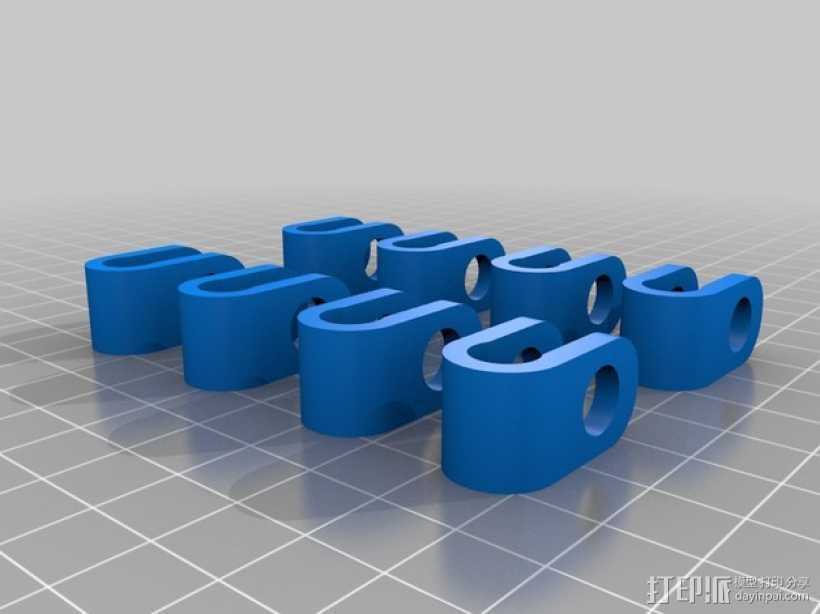 Prusa air 2打印机的轴杆夹 固定夹  3D打印模型渲染图