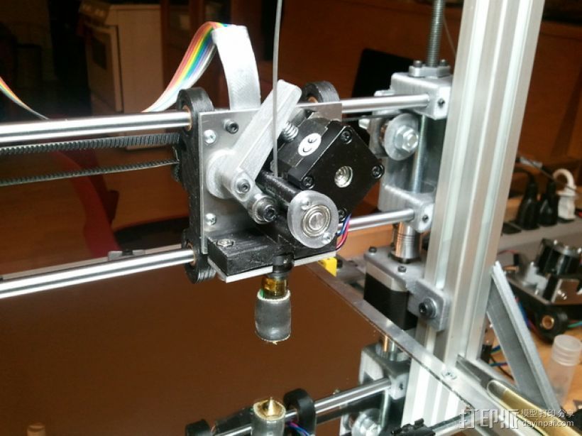 齿轮挤出机 3D打印模型渲染图