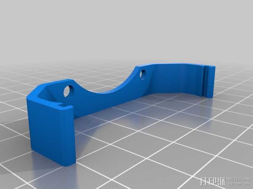 电路板风扇支架 3D打印模型渲染图