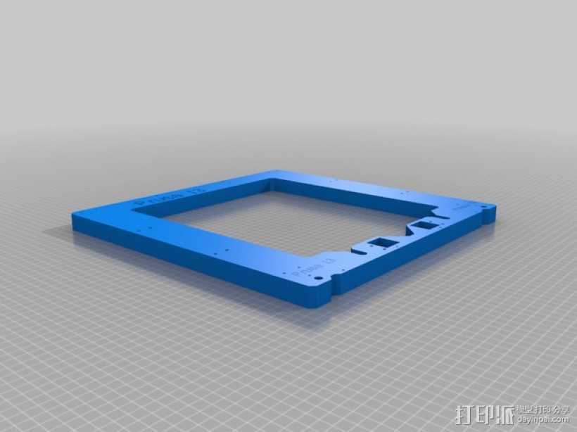 prusa i3打印机的框架结构 3D打印模型渲染图