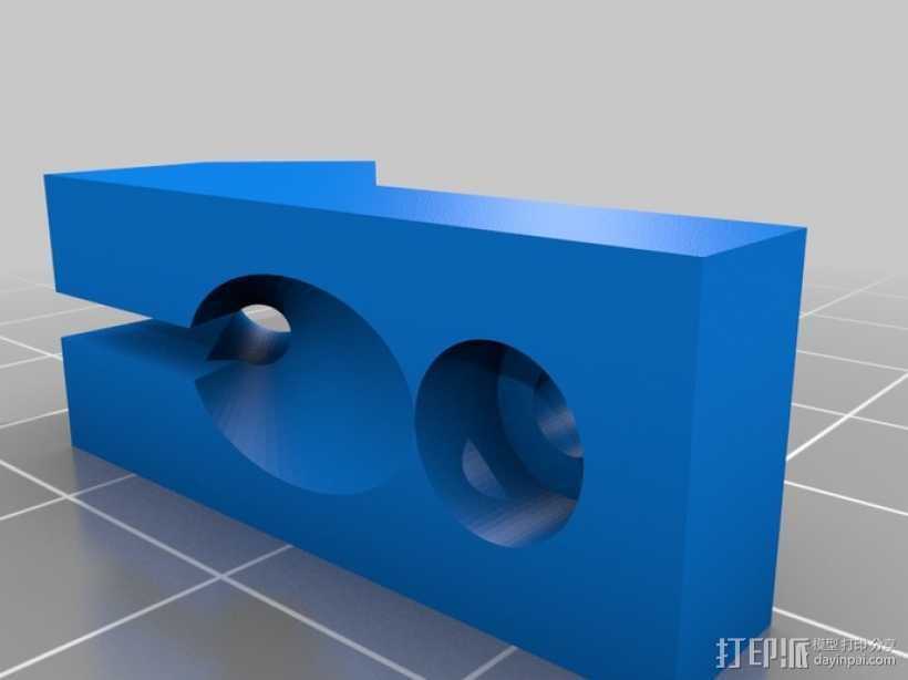 迷你型的线材夹 3D打印模型渲染图