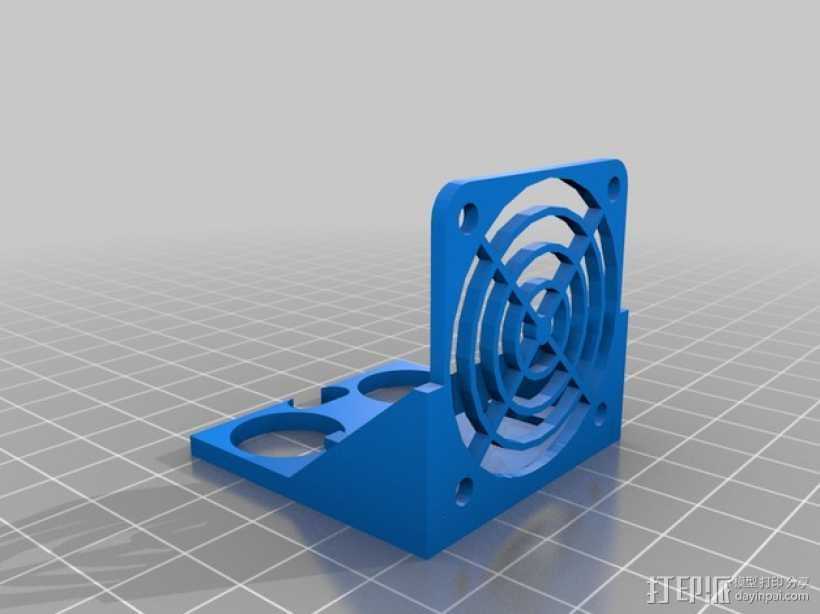 40毫米的风扇支架 3D打印模型渲染图