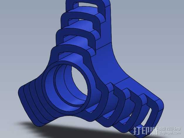 线轴支架 3D打印模型渲染图