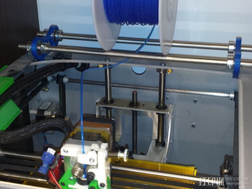 Solidoodle 3打印机的线轴支架 3D打印模型渲染图