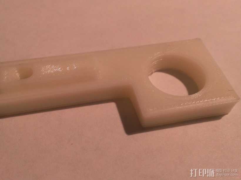 Prusa i3打印机的门锁开关支架 3D打印模型渲染图