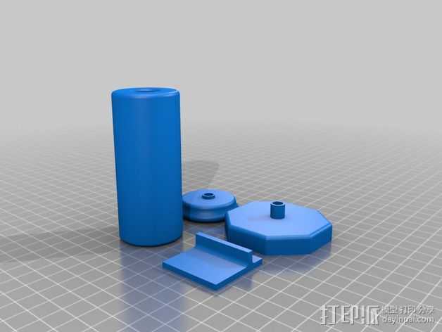 线轴支架 3D打印模型渲染图