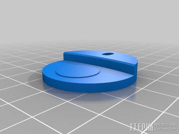 3DR delta式打印机打印床支撑器 3D打印模型渲染图