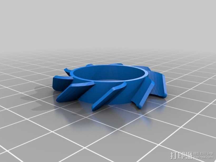 风扇叶片 3D打印模型渲染图