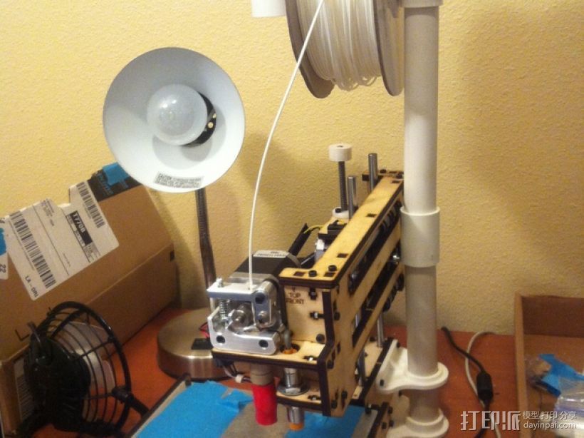 Printrbot Maker 打印机的线轴支架 3D打印模型渲染图