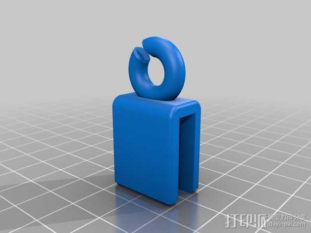  Prusa i3 打印机的线材导线器 3D打印模型渲染图