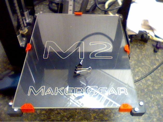 MakerGear M2打印机构建板固定夹