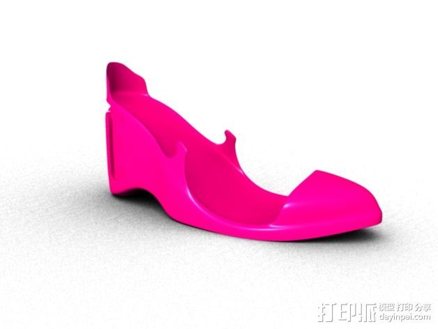 鞋子 3D打印模型渲染图