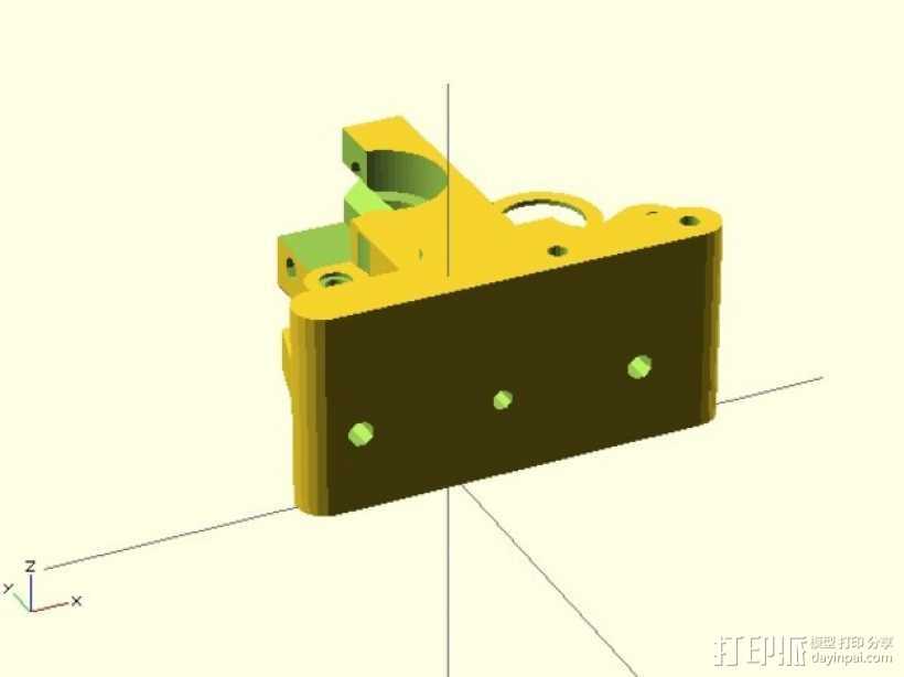 prusa i3适配器 3D打印模型渲染图