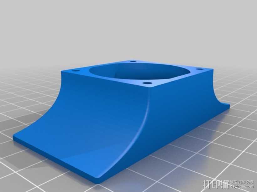 风扇 3D打印模型渲染图