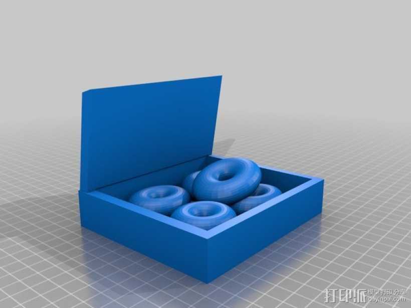 甜甜圈框摆件 3D打印模型渲染图