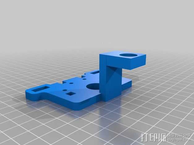 Printrbot Plus打印机的调平传感器支架 3D打印模型渲染图