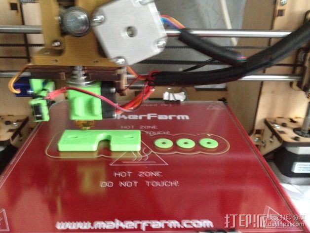 makerfarm打印机的喷头支架 3D打印模型渲染图